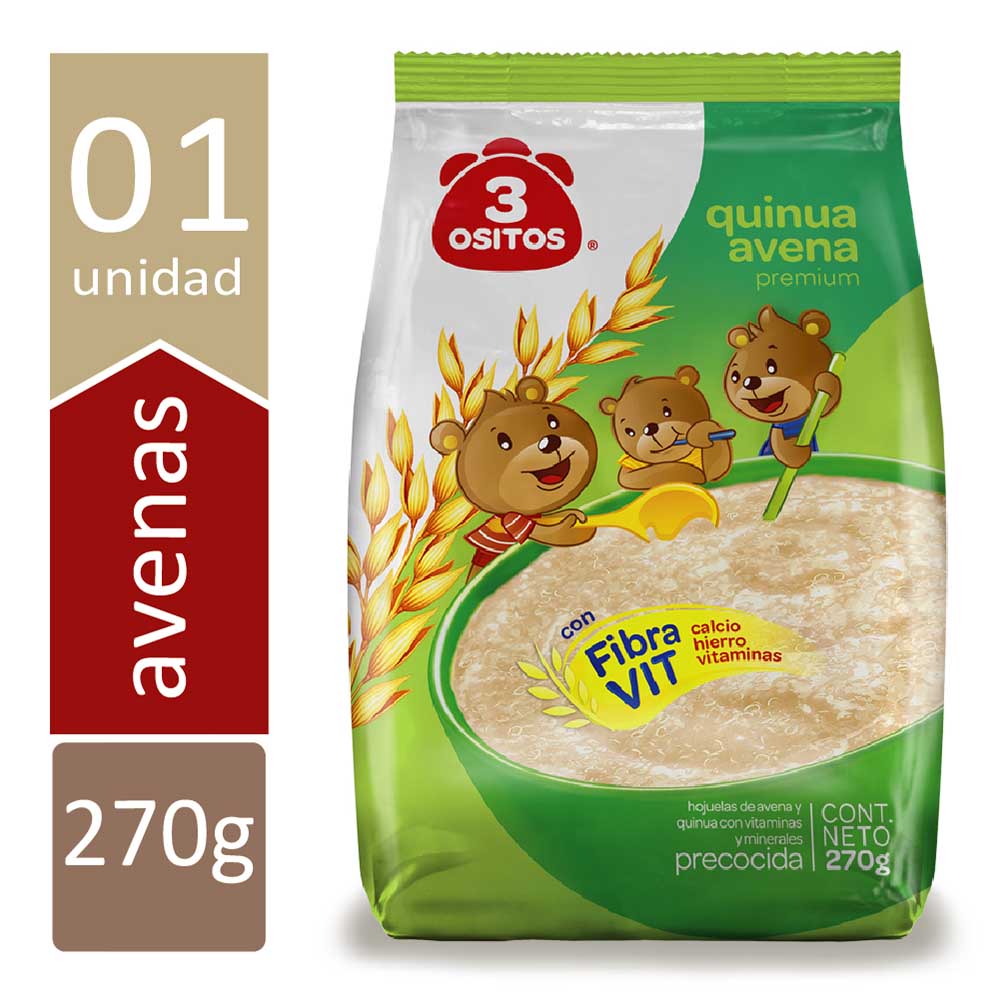 Quinua Avena 3 Ositos Bolsa 270g