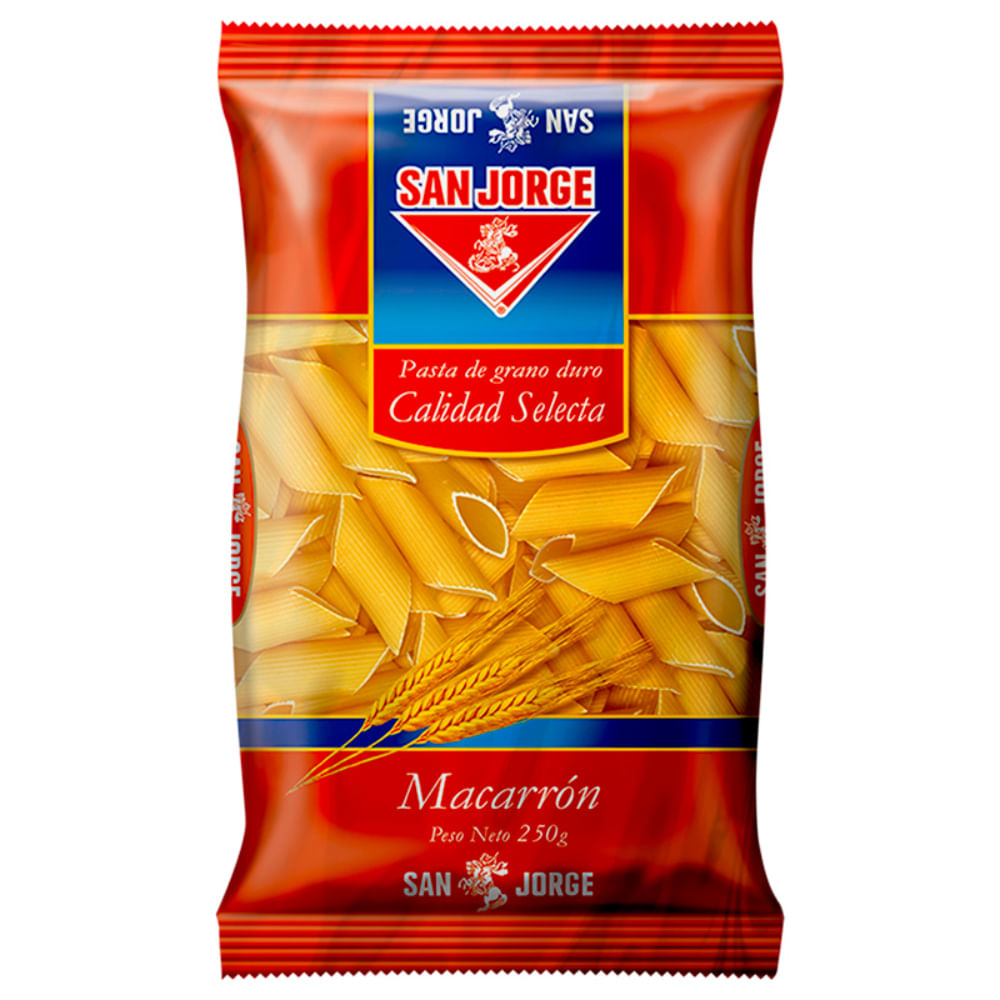 Fideo SAN JORGE Macarrón Bolsa 250gr