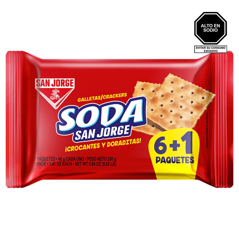 Galleta SAN JORGE Soda Paquete 7un
