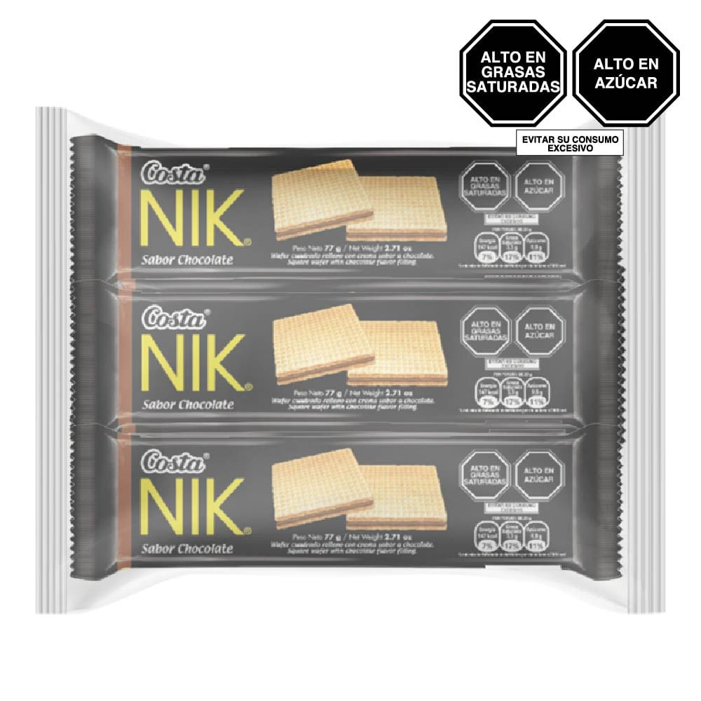 Wafer COSTA Nik Chocolate Paquete 6u 72g