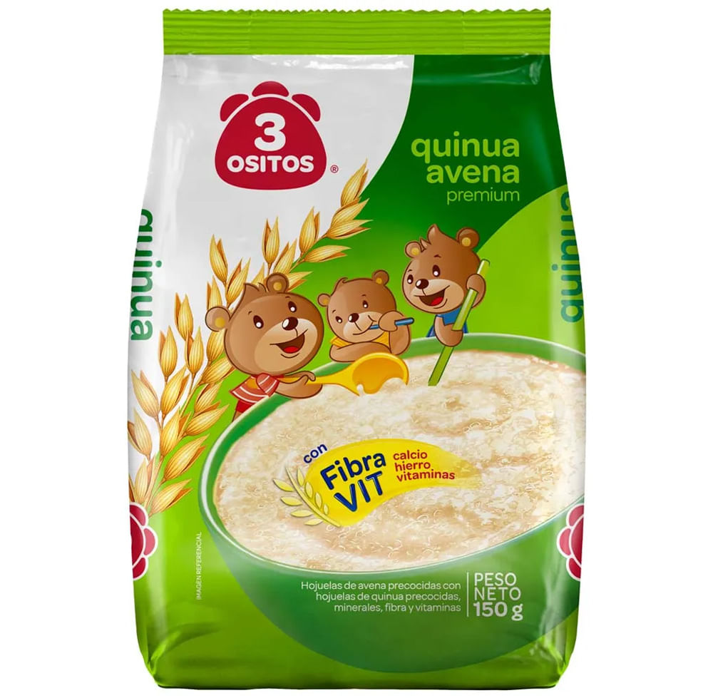 Quinua Avena 3 OSITOS Bolsa 150gr