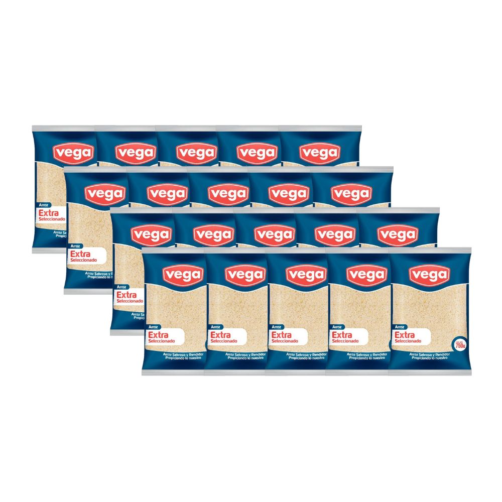 Arroz Extra VEGA Bolsa 750g x 20u