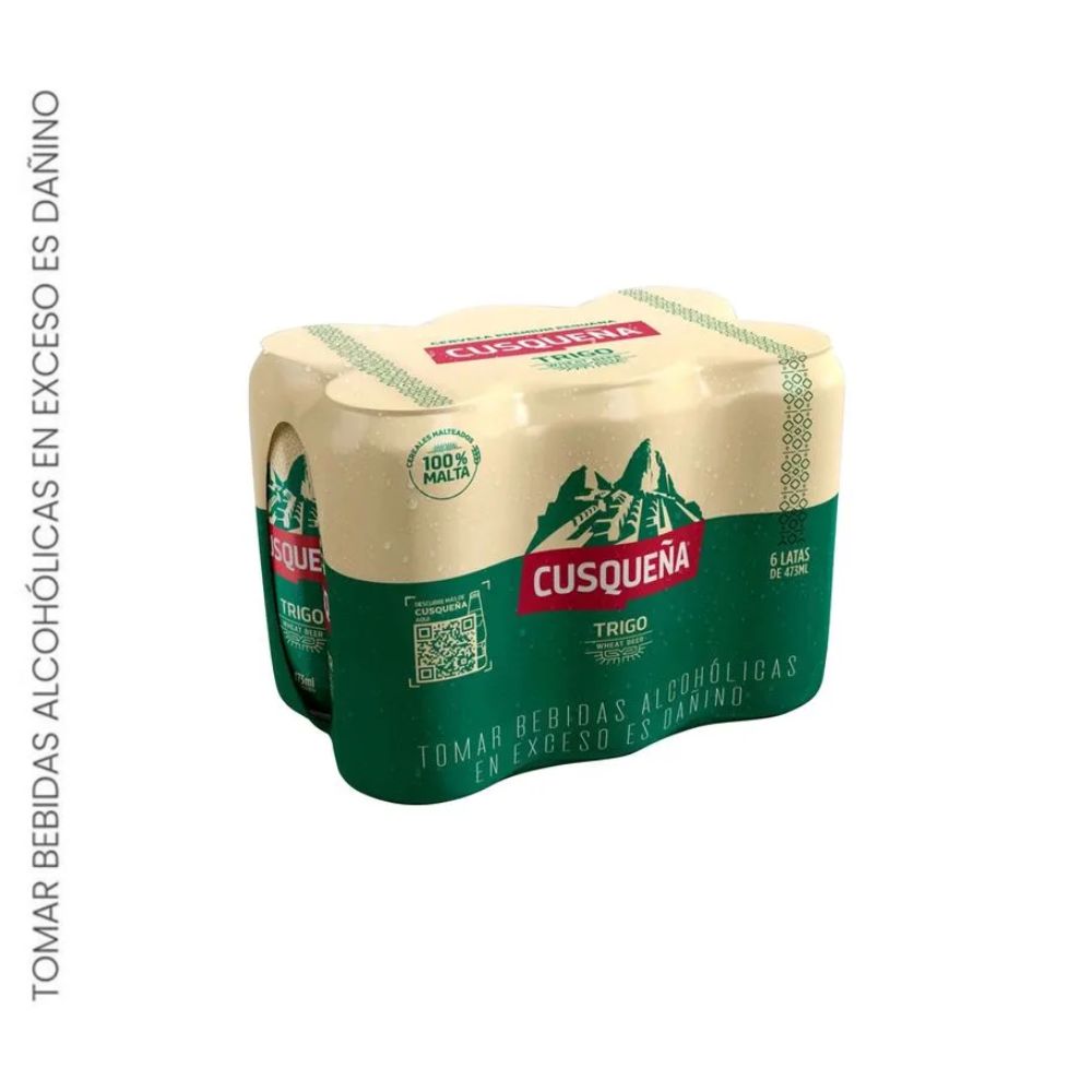 Cerveza CUSQUEÑA Trigo Lata 473ml Paquete 6un