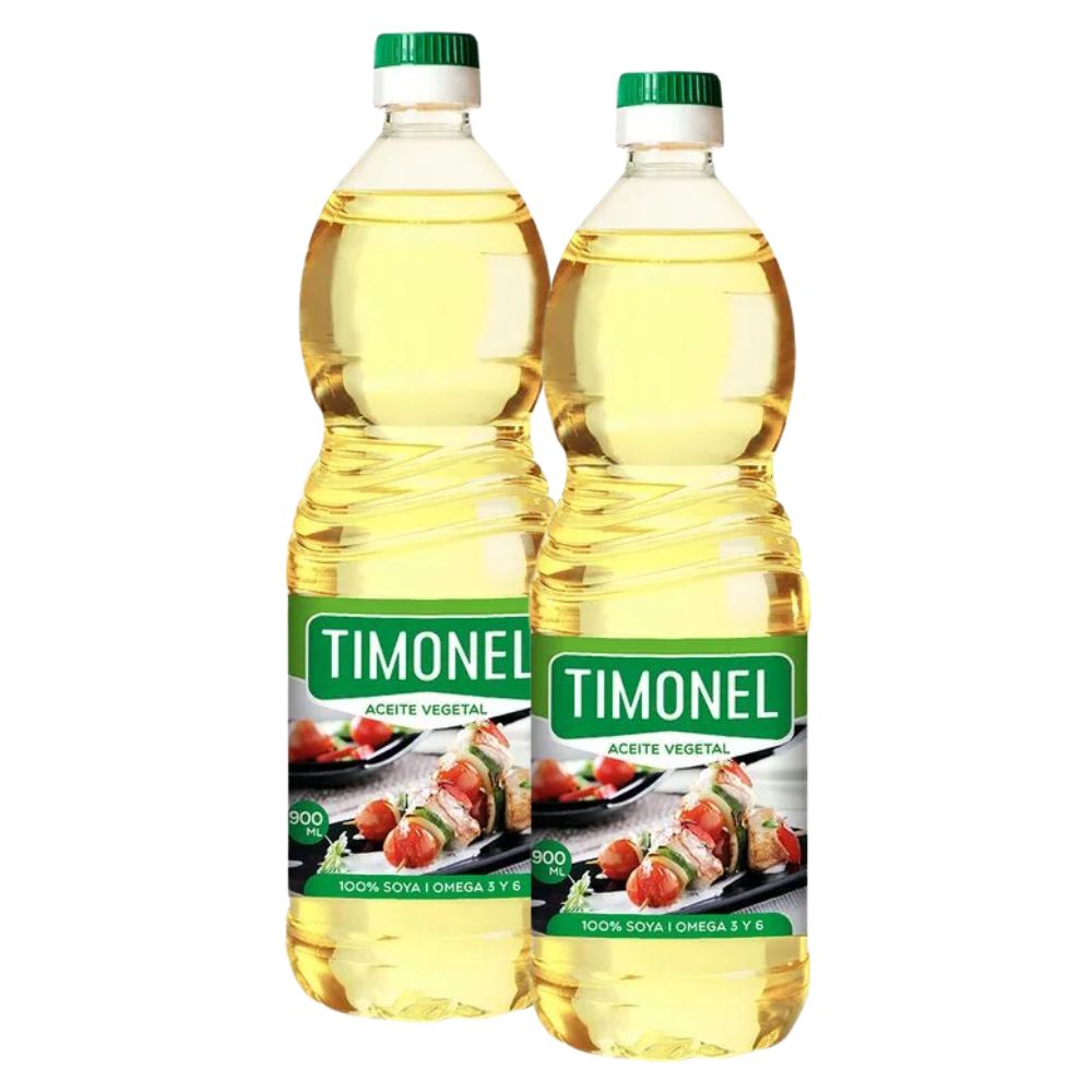 Aceite de Soya TIMONEL Botella 900ml x 2u