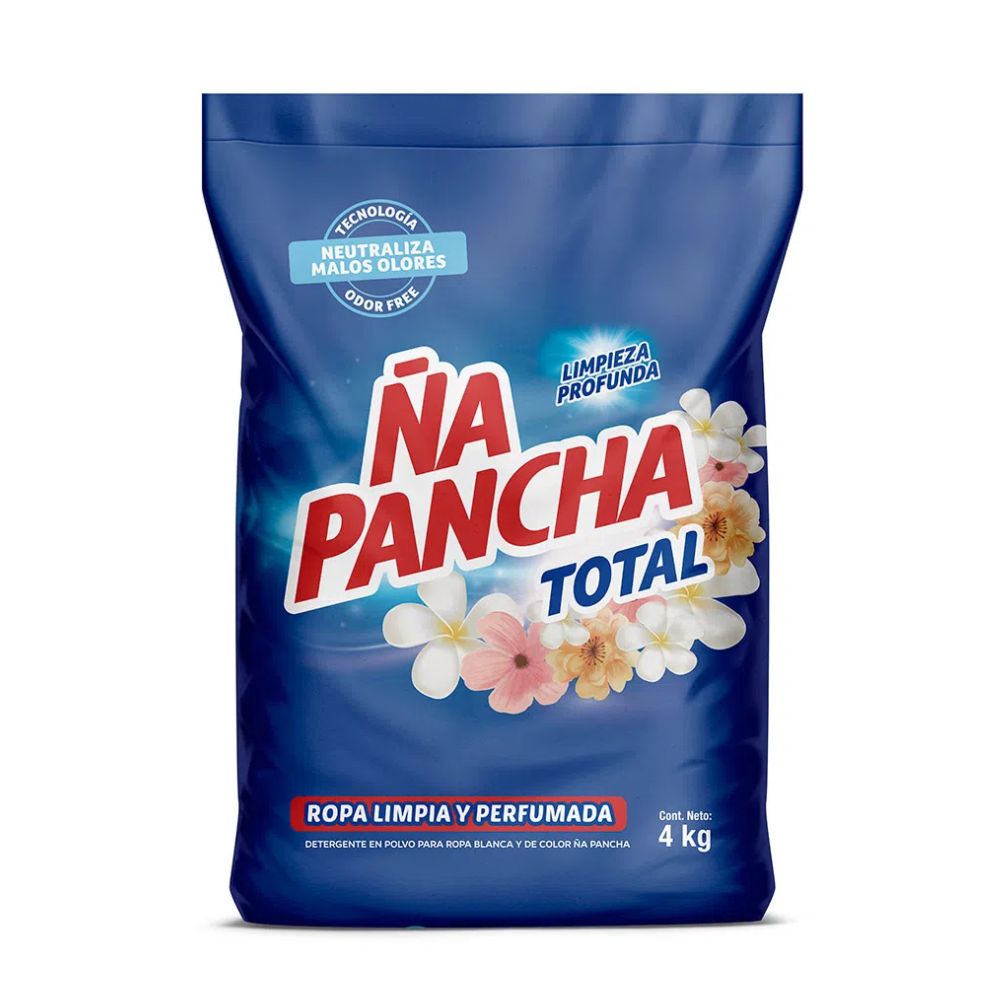 Detergente en Polvo ÑA PANCHA Bolsa 4Kg