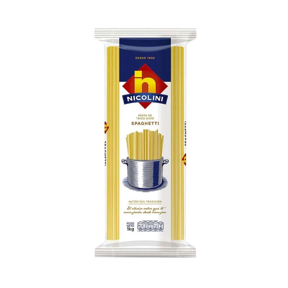 Fideos Spaguetti NICOLINI Bolsa 1Kg