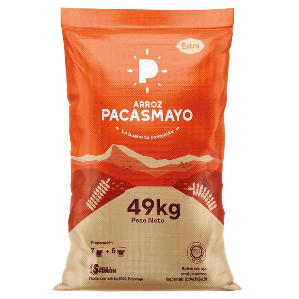 Arroz Extra PACASMAYO Mapa Saco 49kg