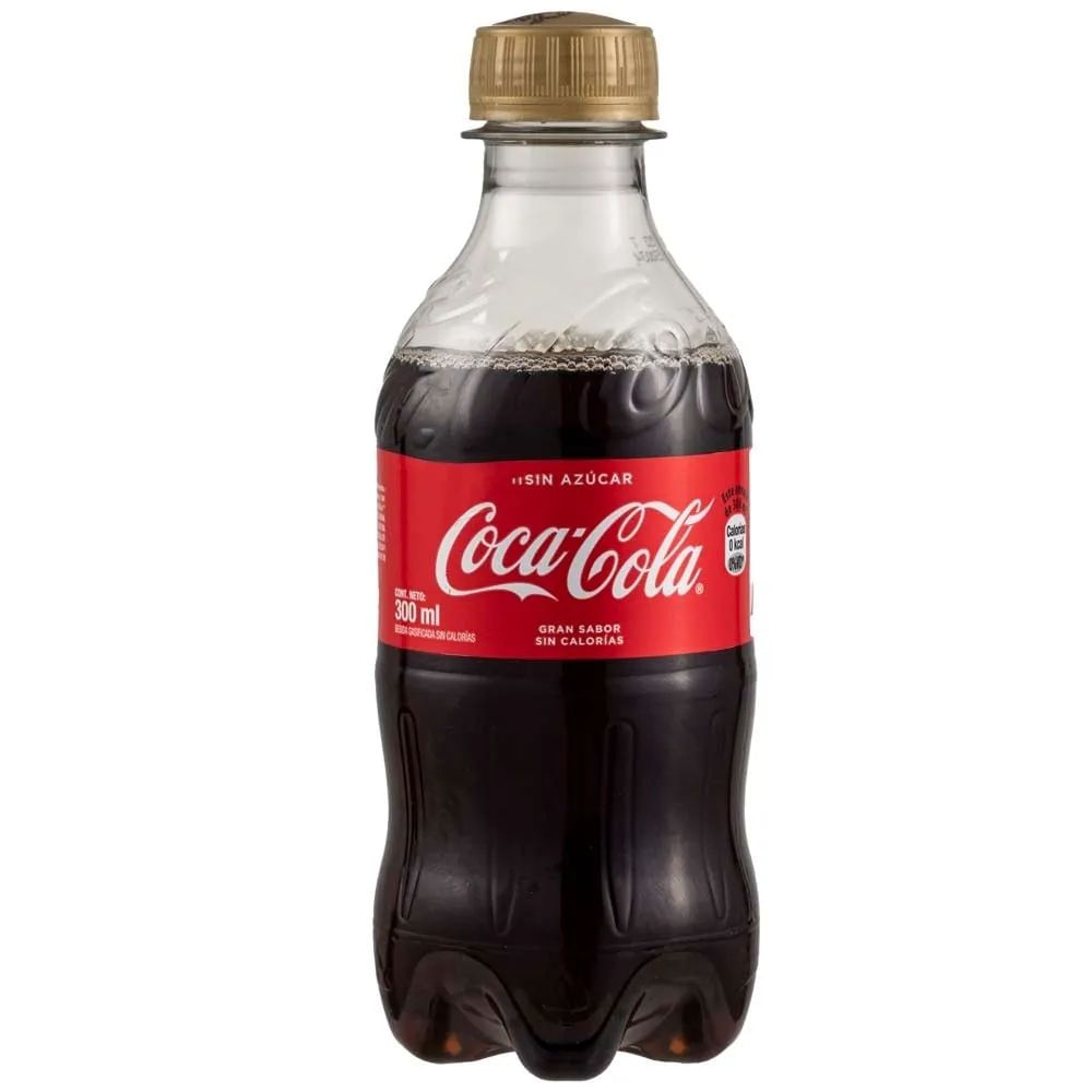 Gaseosa COCA COLA sin Azúcar Botella 300m