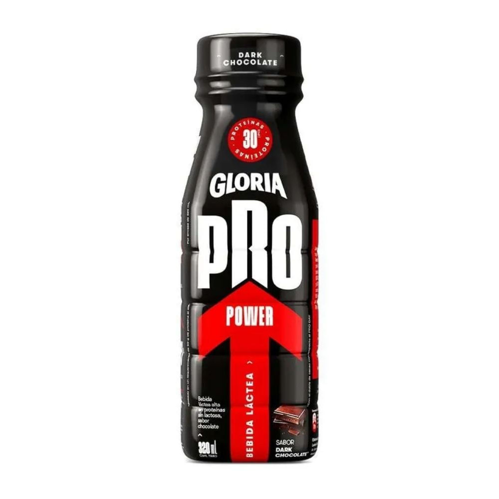 Bebida Láctea Gloria Pro Power Sabor Dark Chocolate Botella 320ml