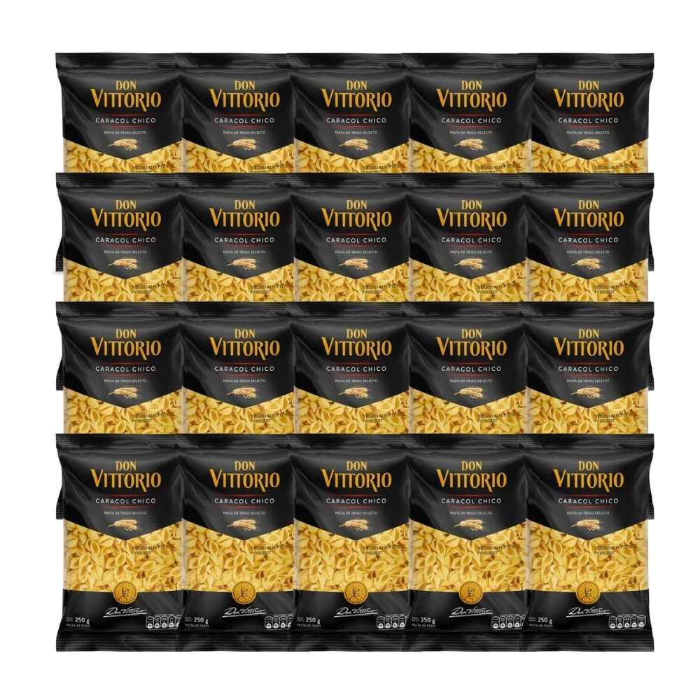 Fideo Caracol Chico DON VITTORIO Bolsa 250g Paquete 20u