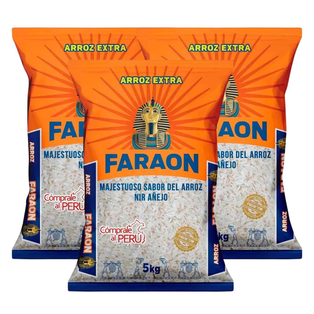 Arroz Extra FARAON Bolsa 5Kg x 3u
