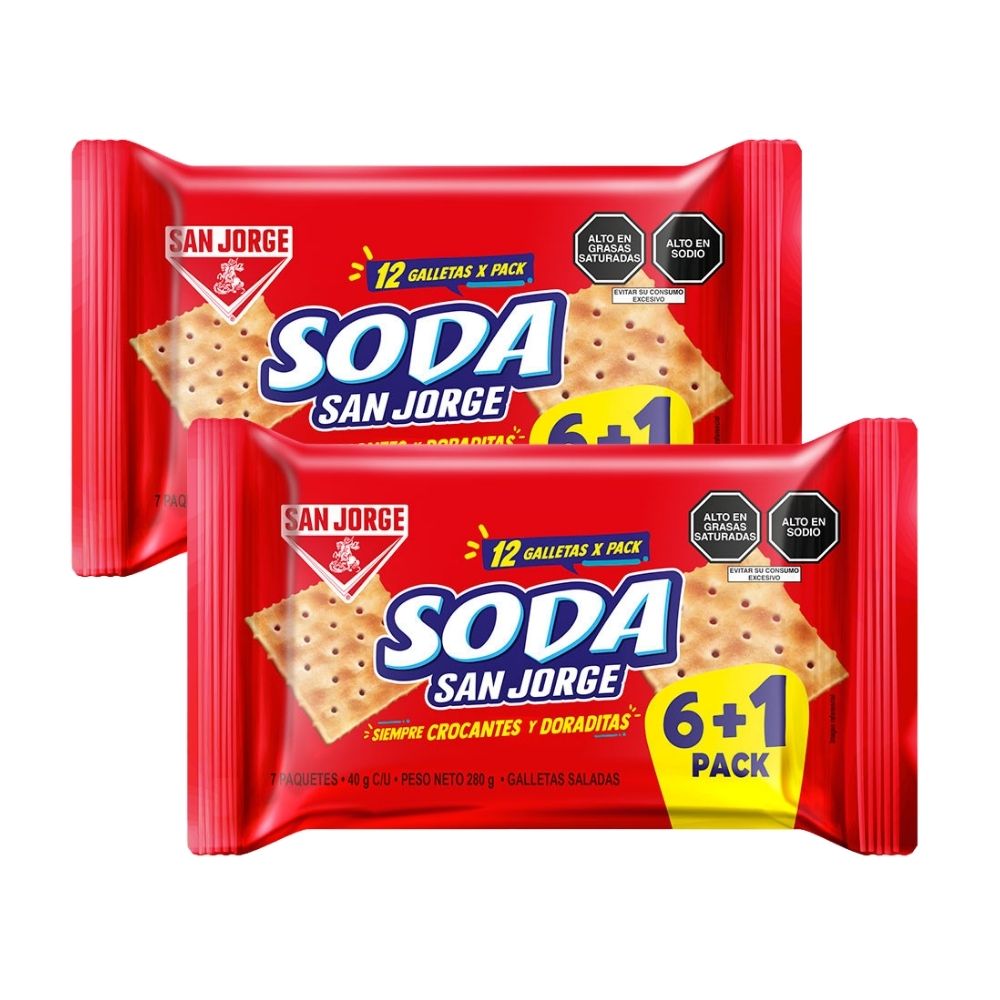 Galleta SAN JORGE Soda Paquete 7un x2u