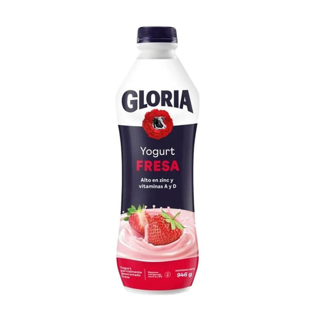 Yogurt Bebible GLORIA Fresa Botella 946g
