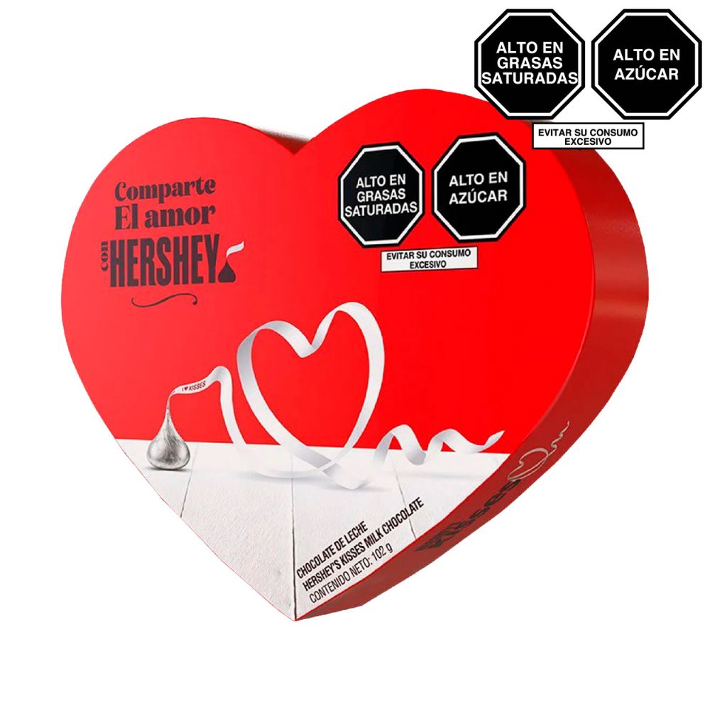 Chocolate con Leche KISSES Corazón Empaque 102g