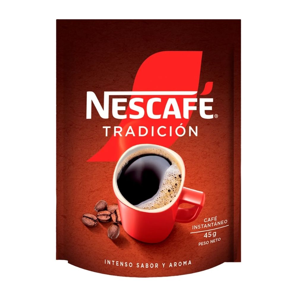 Café Instantáneo NESCAFÉ Tradición Zipper Doypack 45g