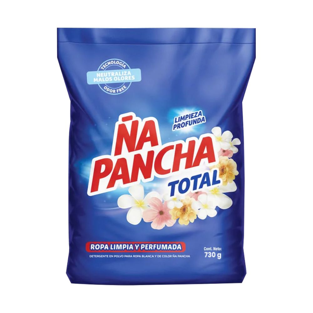 Detergente en Polvo ÑA PANCHA Total Bolsa 730g