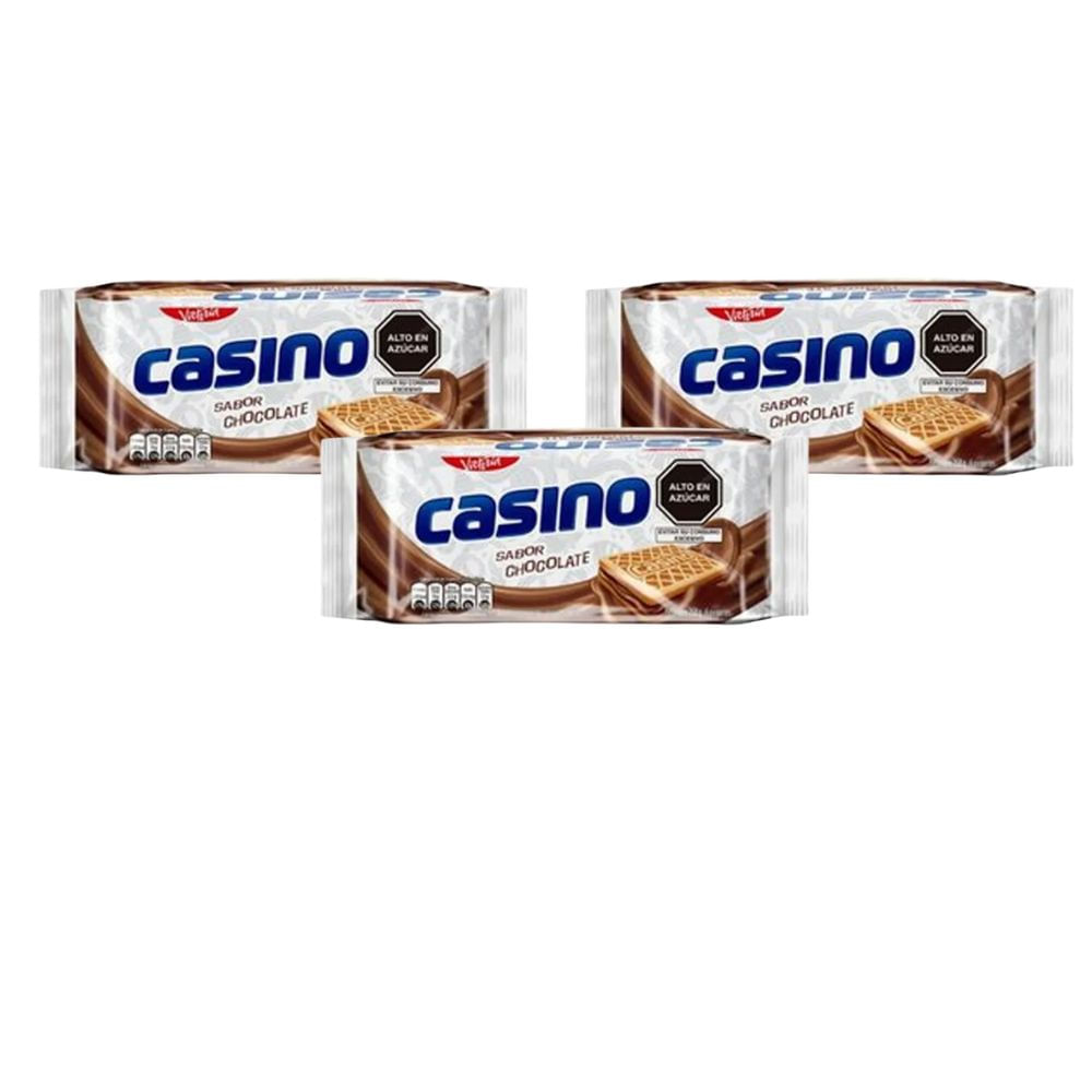 Galletas CASINO Chocolate Sixpack 258g x3u