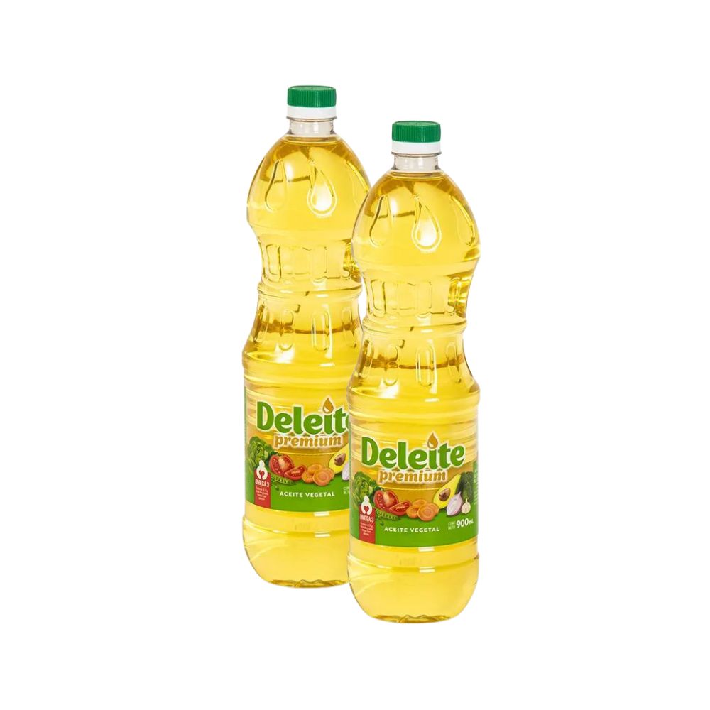 Aceite Vegetal DELEITE Pack 2 Botella 900ML
