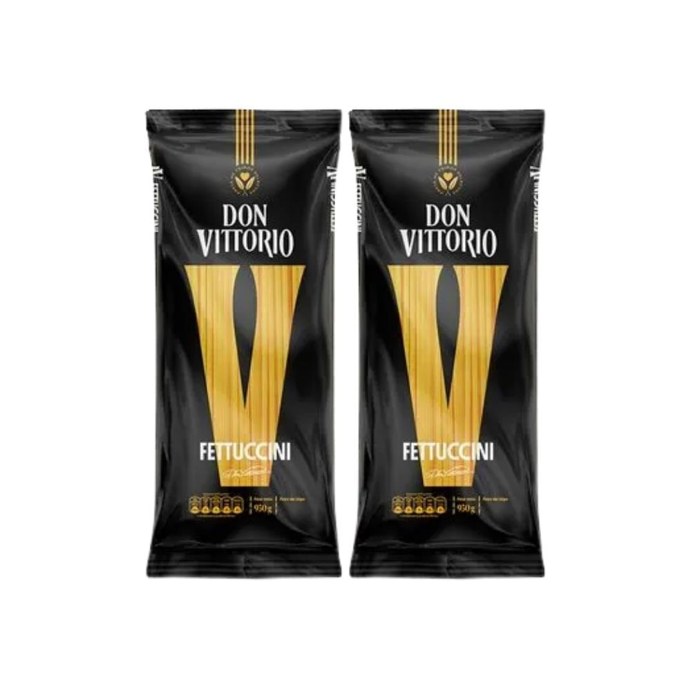 Fideo Fetuccini DON VITTORIO 950g Bolsa x2u
