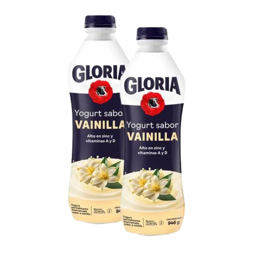 Yogurt Bebible GLORIA Vainilla Botella 946g x2u