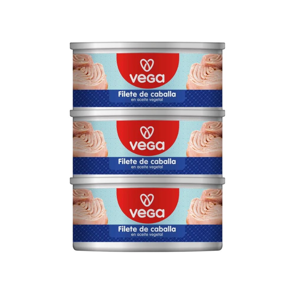 Filete de Caballa VEGA en Aceite Vegetal Lata 170g x3u