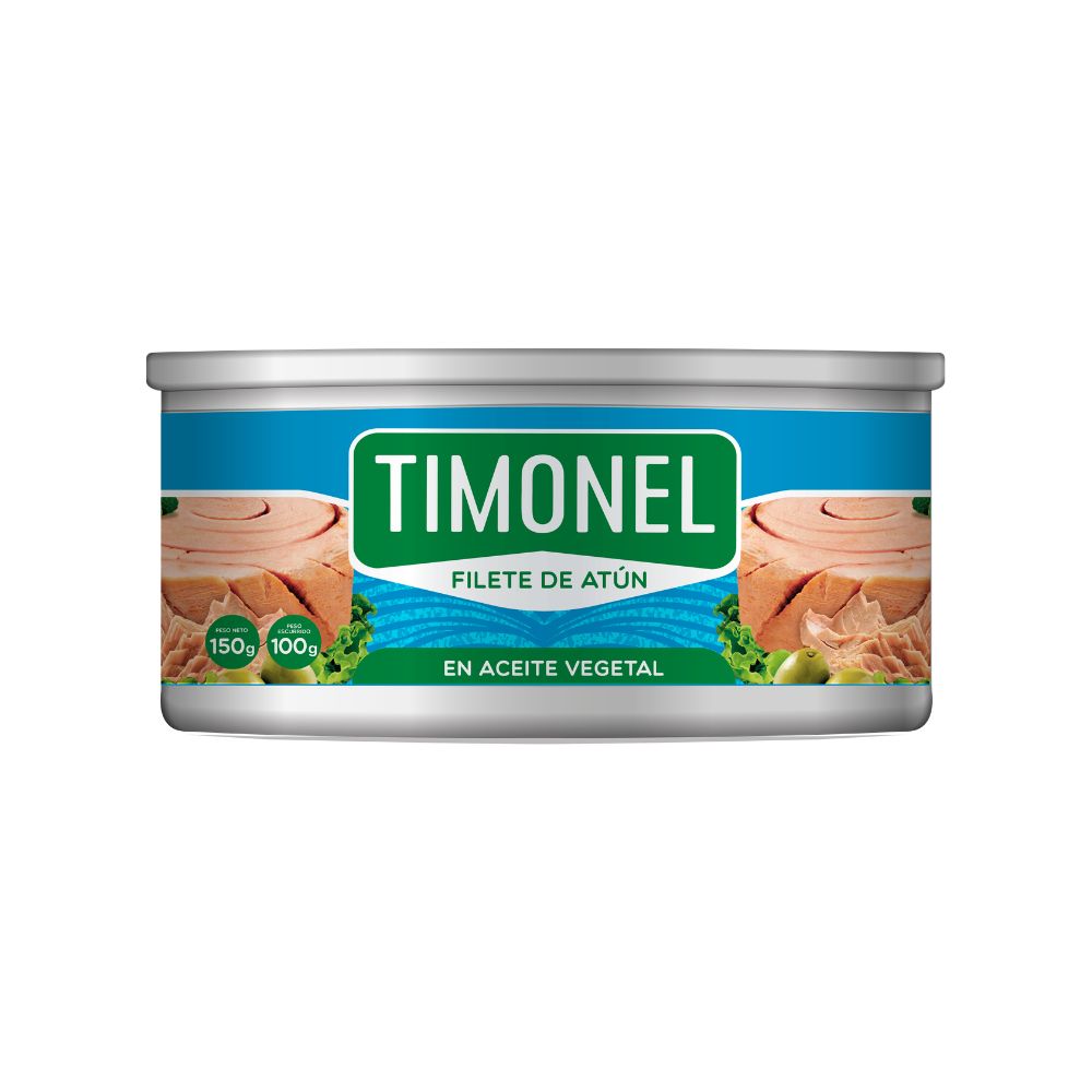 Filete de atún TIMONEL en Aceite Vegetal 150gr