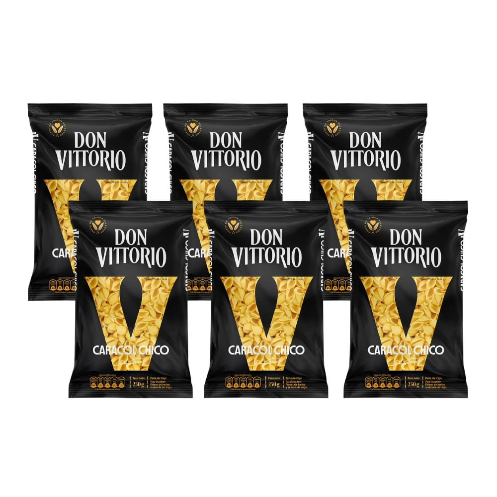 Fideo Caracol Chico DON VITTORIO Bolsa 250g x6u