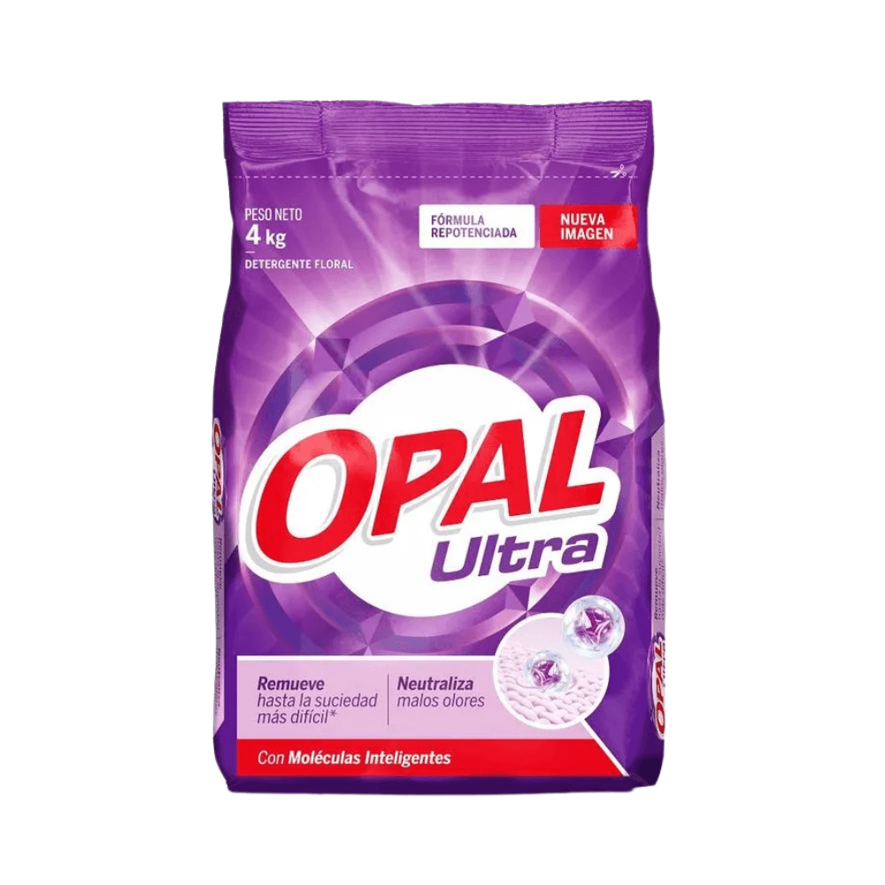 Detergente en Polvo OPAL Ultra Bolsa 4Kg