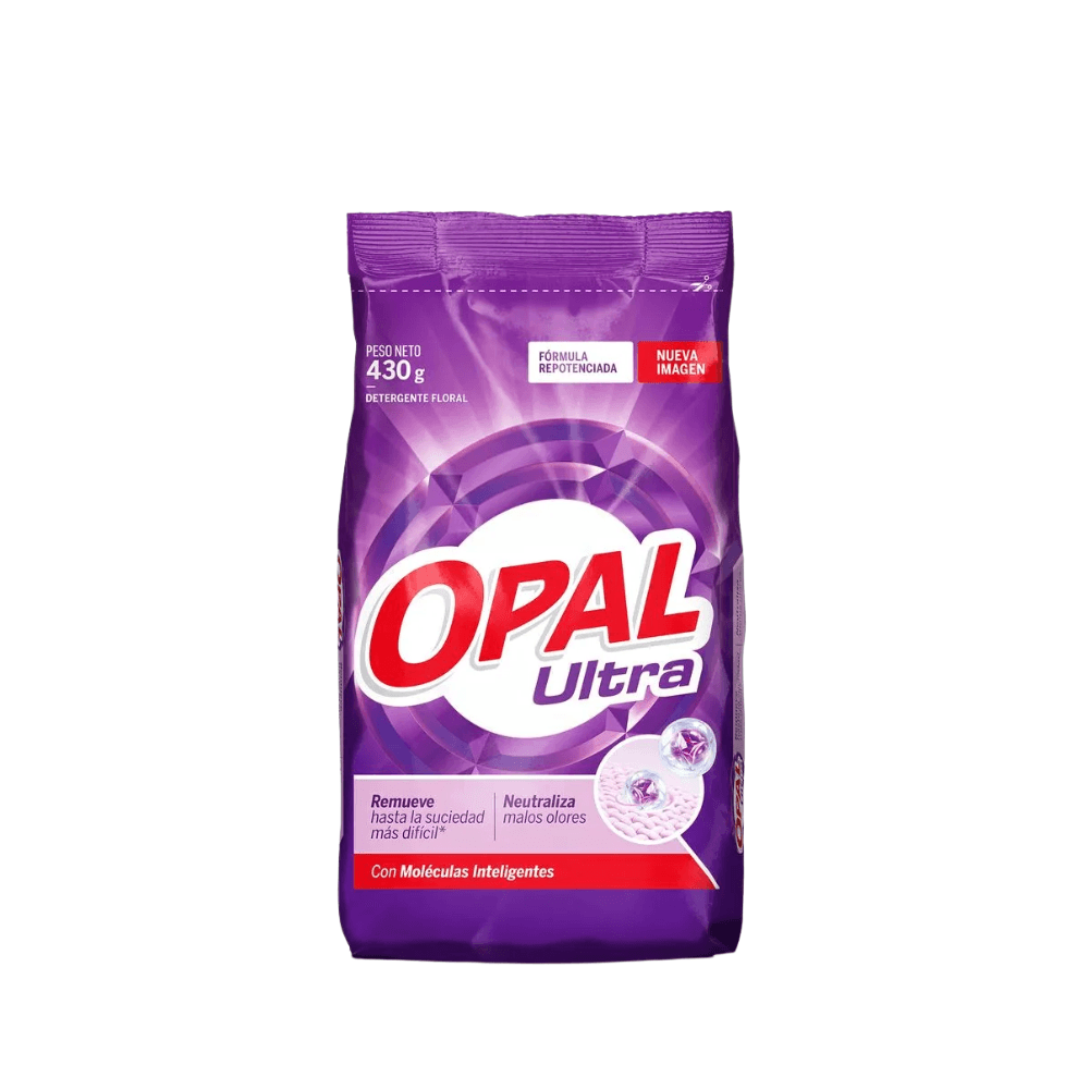 Detergente en Polvo OPAL Ultra Floral Bolsa 430gr